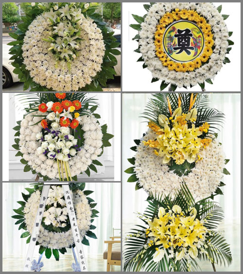 湖北孝感市大悟县新城镇严河村花圈速递